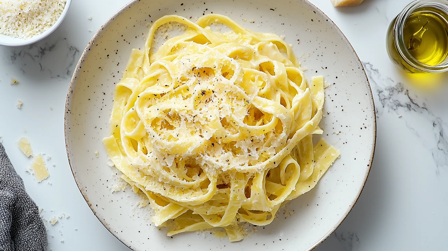 Tagliatelle z kremowym sosem cytrynowym i ricottą