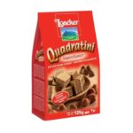 Włoskie wafelki Quadratini z kremem orzechowym 250g Loacker
