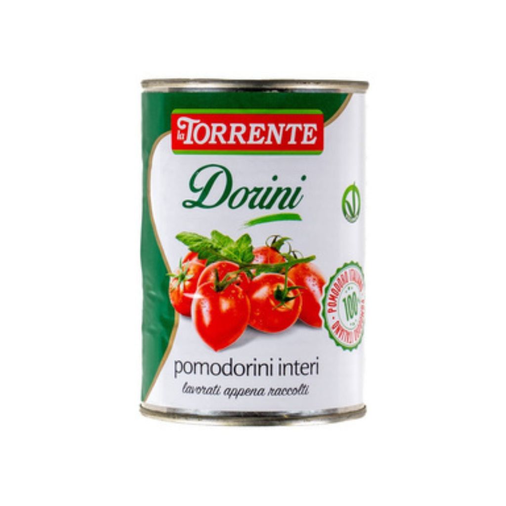 Dorini pomidorki koktajlowe w puszce 400g La Torrente - obrazek 1
