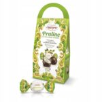 Praliny czekoladowe z nadzieniem pistacjowym w pudełku prezentowym 200g Crispo