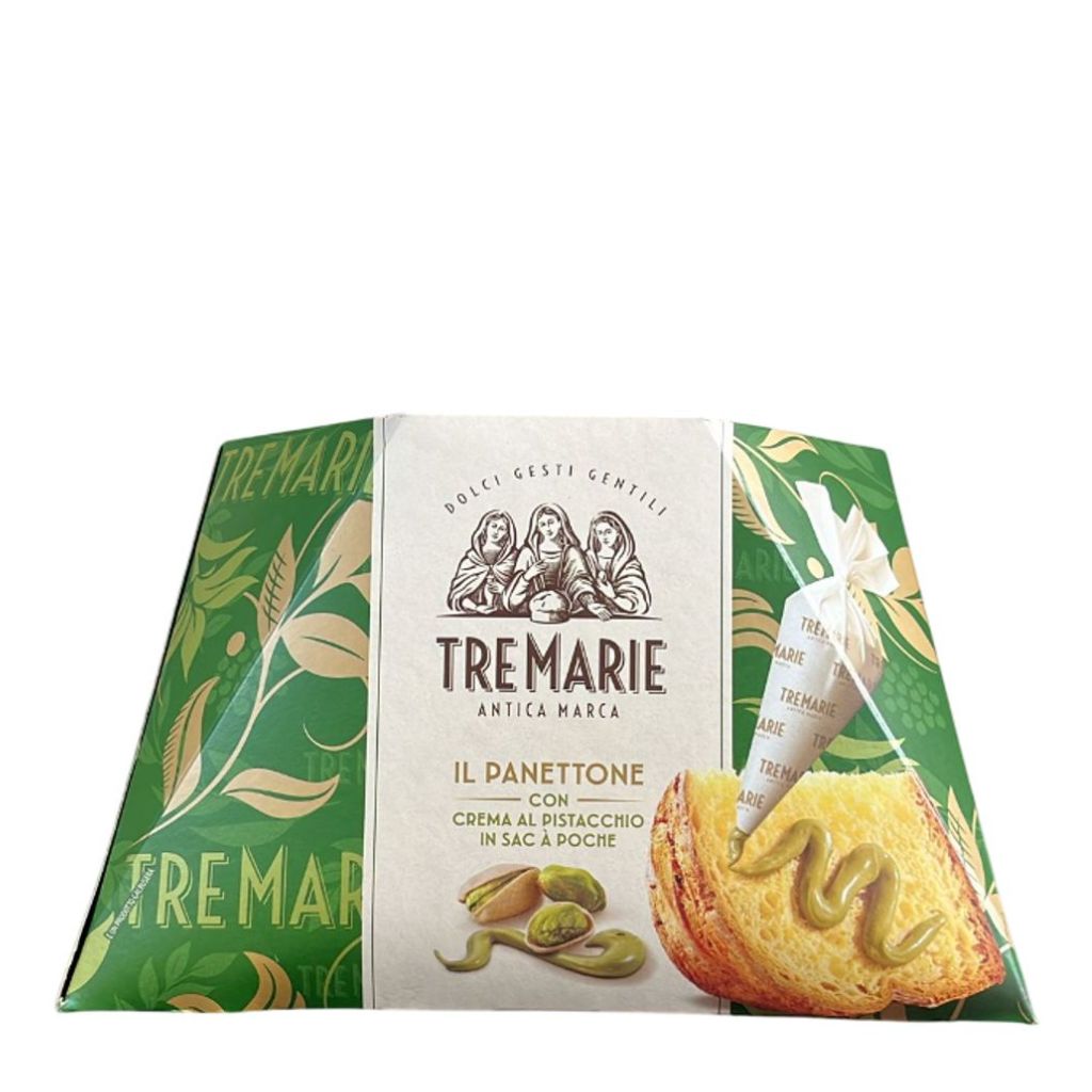 szalona-italia-delikatesy-wloskie-produkty-babka-z-kremem-pistacjowym-tre-marie-antipasti-makarony-sery-wina Babka Panettone z kremem pistacjowym 950 g Tre Marie - obrazek 1