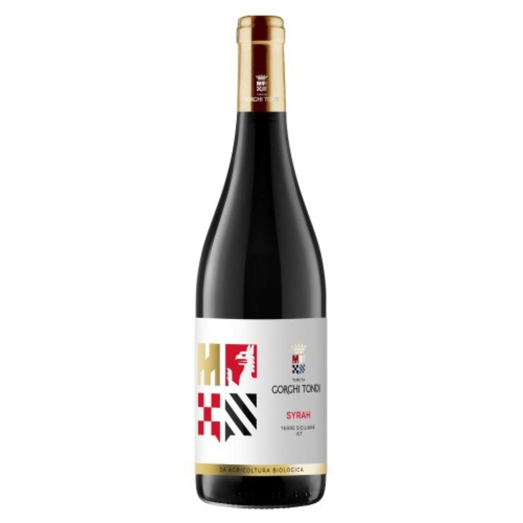 Wino czerwone wyrawne Syrah IGP Organic 14% 750ml Gorghi Tondi - obrazek 1