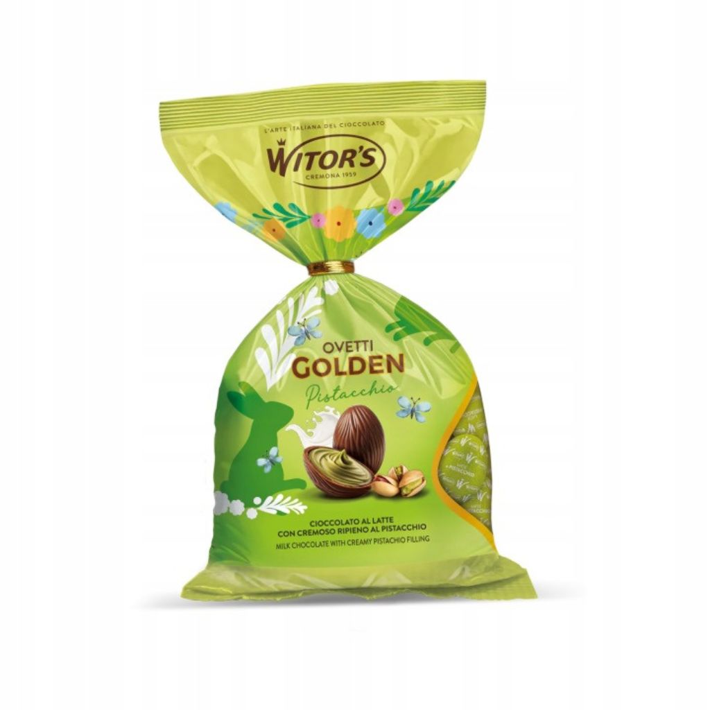 Jajka z mlecznej czekolady z kremowym nadzieniem pistacjowym 230g Witors - obrazek 1