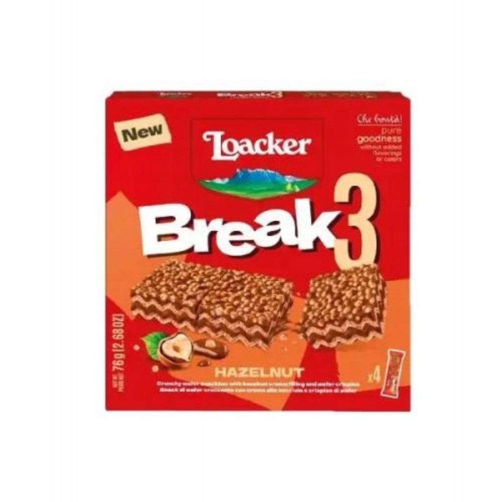 Wafelki orzechowe nadziewane 4x19g LOACKER - obrazek 1