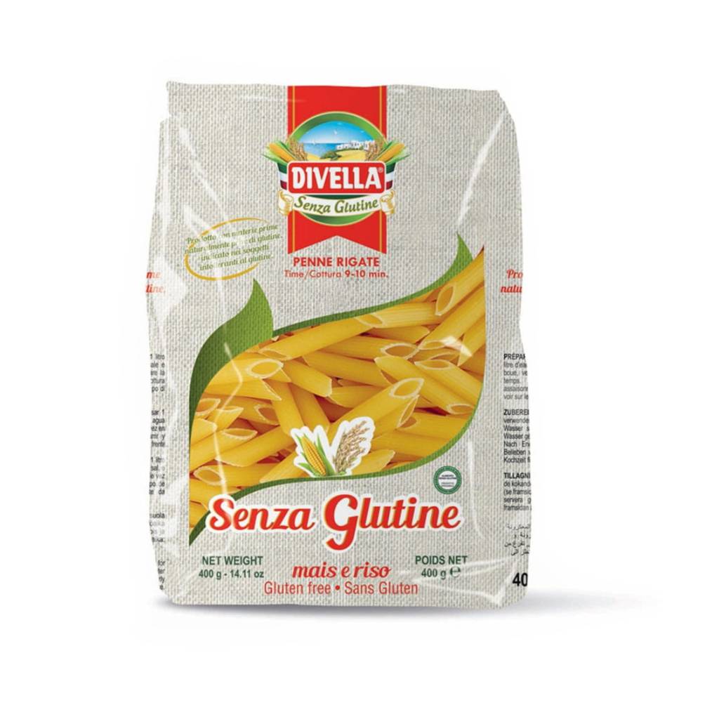 Divella Penne Rigate Senza Glutine – makaron bezglutenowy 400 g