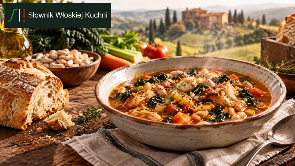 Ribollita – toskańska zupa z fasolą, warzywami i chlebem