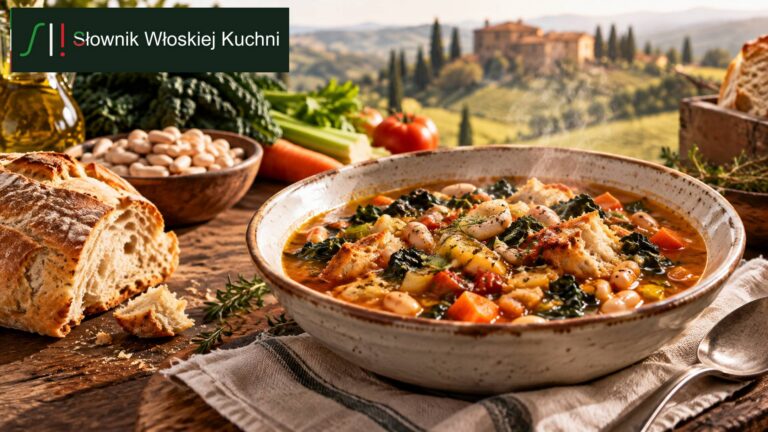 Ribollita – toskańska zupa z fasolą, warzywami i chlebem