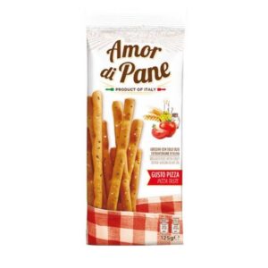 Amor di Pane Grissini Pizza – paluszki chlebowe o smaku pizzy 125 g